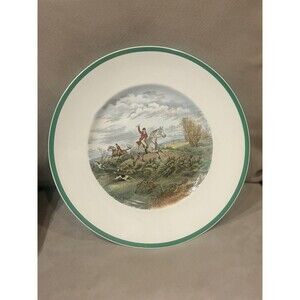 SPODE COPELAND THE HUNT  11” Dinner Plate GOING TO HALLOA ENGLAND